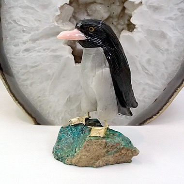天然石ペンギン