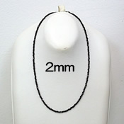 オニキスネックレス(2mm玉)
